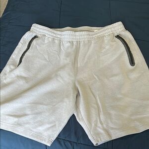 Men's Light Gray Athletic Shorts